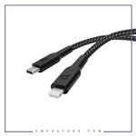 کابل شارژ تایپ سی به لایتنینگ 60 وات پاورولوژی Powerology Braided PD Data Cable P23BRCL12