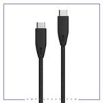 کابل دو سر تایپ سی 100 وات پاورولوژی Powerology Braided USB-C To USB-C Data Cable PBCC2BK