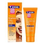 ماسک روشن کننده تی زون T-Zone مدل Vitamin C Brightening Clay حجم ۵۰ میل