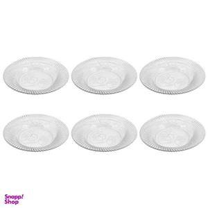 بشقاب بلور کاوه مدل پرشیا کد 1013 بسته 6 عددی