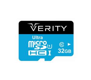 کارت حافظه microSDHC وریتی کلاس 10 استاندارد UHS-I U1 سرعت 65MBps ظرفیت 32 گیگابایت Verity U1 Class 10 65MBps microSDHC - 32GB