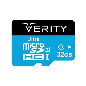 کارت حافظه microSDHC وریتی کلاس 10 استاندارد UHS-I U1 سرعت 65MBps ظرفیت 32 گیگابایت Verity U1 Class 10 65MBps microSDHC - 32GB