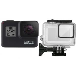 دوربین فیلم برداری ورزشی گوپرو مدل HERO7 Black Quick Stories به همراه قاب ضدآب و مونوپاد 3Way و کیف پلوز