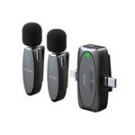 میکروفن بی سیم پرودو DUAL MIC مدل PD-2MLAV | میکروفون بیسیم تولید محتوا