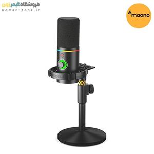 میکروفون استریم حرفه ای ماونو به همراه استند رومیزی مدل MAONO PD200XT - XLR/USB RGB Streaming Dynamic Microphone with Desktop Stand