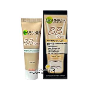 بی بی کرم گارنیر اصل 5in1 رنگ روشن برای پوست نرمال حجم 18 میل 
