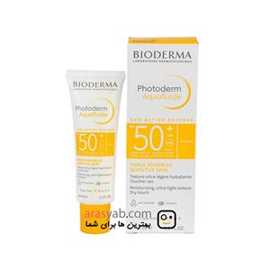 کرم ضد افتاب بیودرما مدل photoderm aquafluide حاوی spf 50 حجم 40 میل 