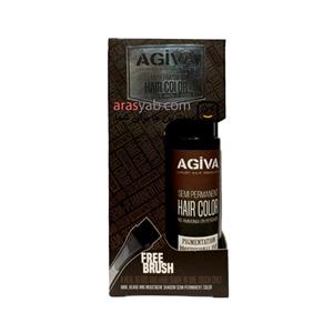 رنگ ریش موقت آگیوا Agiva رنگ قهوه ای حجم 125 میل