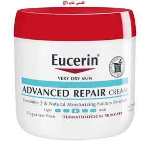 کرم ترمیم کننده پیشرفته eucerin مخصوص پوست های خیلی خشک مرطوب کننده صورت بدن 