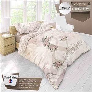 روتختی دونفره TURKAZ دورو 8 تکه مدل LOVESTORY