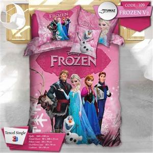 روتختی TURKAZ یک نفره دورو 5 تکه مدل FROZEN 