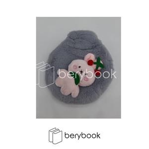 کیسه آب گرم / hot water  bag / پولیشی / طرح خرگوش صورتی / کد 3001 / 350میل