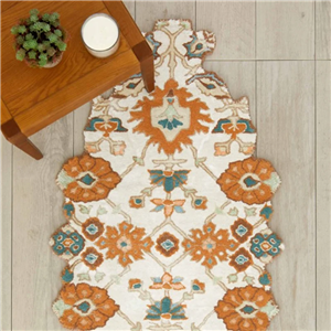 فرش دستبافت کاشمیر Garden Earthy Serenity ابعاد 76x145