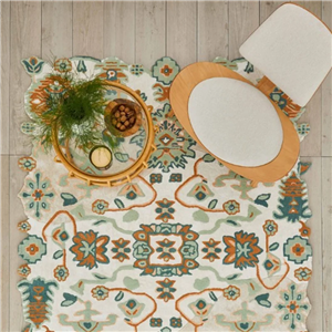فرش دستبافت کاشمیر Garden Blue Serenity ابعاد 185x245