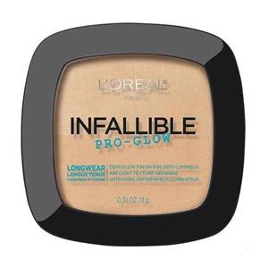 پنکک دوکاره لورال L’Oreal سری اینفالیبل Infallible مدل پرو گلو Pro Glow حجم ۹ گرم | مات و براق