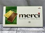 شکلات تخته ای مرسی با طعم بادام و فندق merci