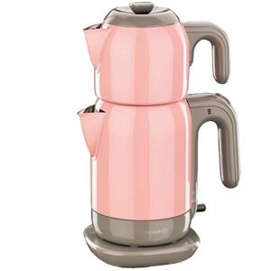 چای ساز برقی کرکماز مدل دمتز استیل براق مشکی