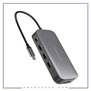 هاب و هارد اکسترنال SSD 512G پاورولوژی Powerology Usb-C Hub & SSD Drive PWSDHB512