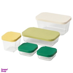 ست 5 عددی ظروف نگهدارنده ایکیا مدل IKEA HAVSTOBIS