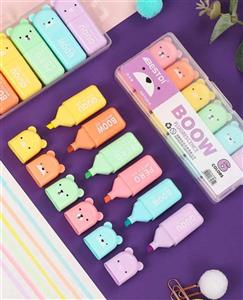 هایلایترهای پاستلی تدی 6 تایی