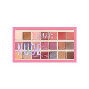 پالت سایه چشم و رژگونه لولیز کد 15 (لولیس) مدل Nude Eyes & Cheeks Blushing Palette