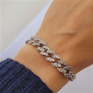 دستبند استیل کارتیه نگین دار