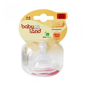 سر شیشه ارتودنسی سر پهن کودک بی بی لند کد 501 مناسب نوزادان 0 تا 6 ماه babyland