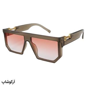 عینک آفتابی مارک جیکوبز با فریم مربعی شکل، طوسی رنگ و لنز صورتی سایه روشن مدل 8789