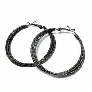 گوشواره حلقه ای و مثلثی زنانه مدل ژرنالی کد 305