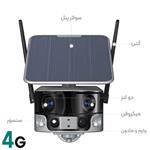 دوربین سیم کارتی سولار 4K پانوراما 4G/WIFI camera