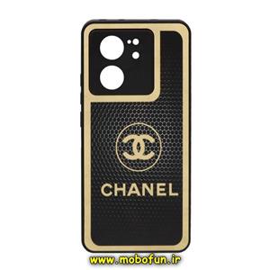 قاب گوشی Xiaomi 13T Pro شیائومی پشت گلس سرامیکی طلاکوب محافظ لنزدار طرح چنل CHANEL کد 105 