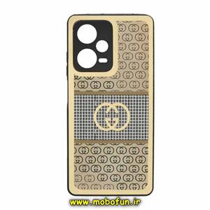 قاب گوشی Redmi Note 12 Pro Plus 5G - Redmi Note 12 Explorer شیائومی پشت گلس سرامیکی طلاکوب محافظ لنزدار طرح گوچی GUCCI کد 108