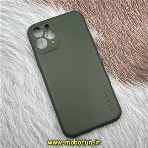 قاب گوشی iPhone 11 Pro آیفون طرح ژله ای اورجینال راک ROCK سبز تیره کد 550