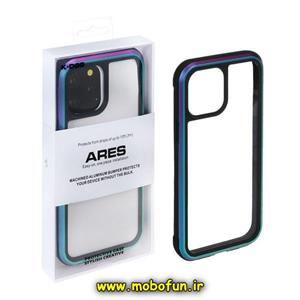 قاب گوشی iPhone 11 آیفون اورجینال کی دو K-DOO سری ARES طرح طلقی شیشه ای شفاف دور فلزی هفت رنگ کد 658