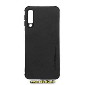 قاب گوشی Galaxy A7 2018 - A750 سامسونگ طرح ژله ای چرمی ساده ایکس لول X-Level مشکی کد 297