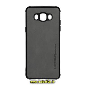 قاب گوشی Galaxy J7 2016 - J710 سامسونگ طرح ژله ای چرمی ساده ایکس لول X-Level خاکستری کد 186