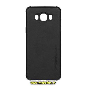 قاب گوشی Galaxy J7 2016 - J710 سامسونگ طرح ژله ای چرمی ساده ایکس لول X-Level مشکی کد 184