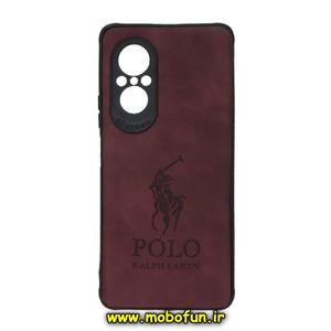 قاب گوشی Huawei Nova 9 SE هوآوی طرح ژله ای چرمی ساده پولو POLO زرشکی کد 111