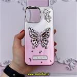 قاب گوشی iPhone 12 Pro Max آیفون الکتروپلیتینگ اورجینال CREATIVE CASE پروانه ای Butterfly کد 812