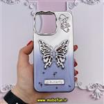 قاب گوشی iPhone 15 Pro Max آیفون الکتروپلیتینگ اورجینال CREATIVE CASE پروانه ای Butterfly کد 41