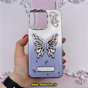 قاب گوشی iPhone 15 Pro Max آیفون الکتروپلیتینگ اورجینال CREATIVE CASE پروانه ای Butterfly کد 41 