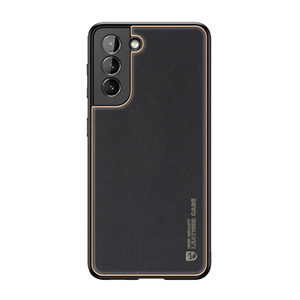 قاب گوشی Galaxy S21 FE سامسونگ اورجینال چرمی Leather Case لدر کیس Q Series مشکی کد 862