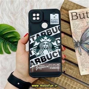 قاب گوشی Redmi 9C - Redmi 10A - Poco C3 شیائومی سیلیکون ژله ای طرح استارباکس پافر PC زیر بسته محافظ لنز دار مشکی کد 391