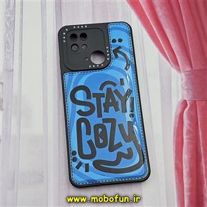 قاب گوشی Redmi 10C - Redmi 10 Power - Poco C40 شیائومی فانتزی ژله ای اورجینال CASE CASE طرح STAY COZY محافظ لنز دار کد 311