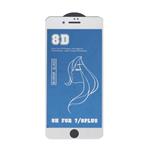 گلس گوشی iPhone 7 Plus - iPhone 8 Plus آیفون مدل شیشه ای آینه ای میرور اورجینال فول کاور Full Cover سفید آبی