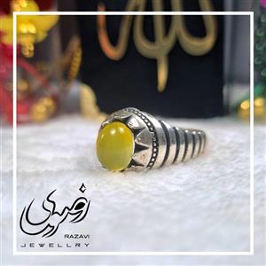 انگشتر نقره شرف الشمس مردانه طرح شیران 