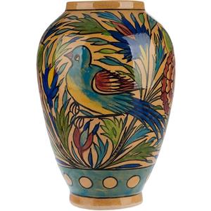 گلدان سفالی گالری مثالین طرح هفت رنگ نقش 12 Mesalin Gallery Rainbow Isfahan Design Clay Vase Code 20012