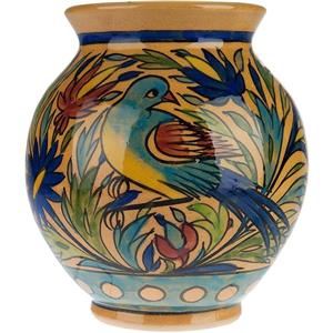 گلدان سفالی گالری مثالین طرح هفت رنگ نقش 13 Mesalin Gallery Rainbow Isfahan Design Clay Vase Code 20013 