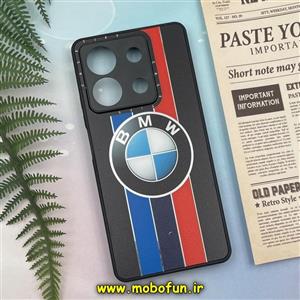 قاب گوشی Redmi Note 13 5G شیائومی پشت گلس آینه ای اورجینال CASETIFY محافظ لنزدار طرح بی ام و BMW کد 48