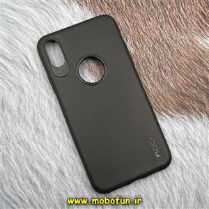 قاب گوشی iPhone XS Max آیفون طرح ژله ای اورجینال راک ROCK مشکی کد 269
